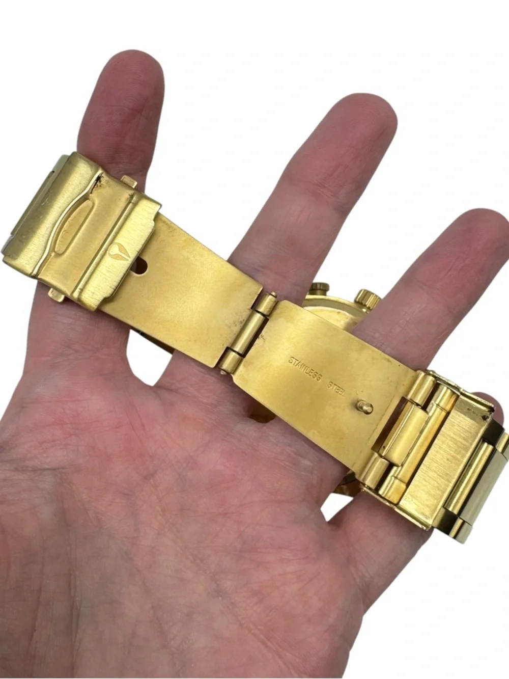 Nixon Men’s 51-30 Chronograph Watch, 51mm All Gold‎ Needs Battery Professional